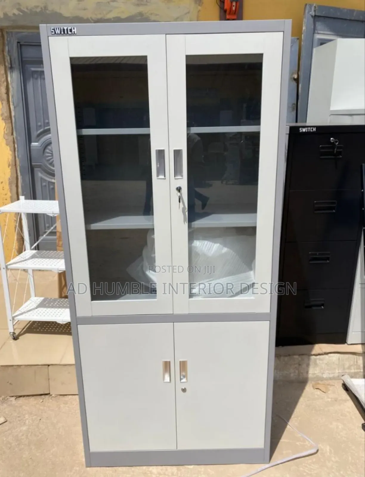 Half Glass Imported Filling Cabinet