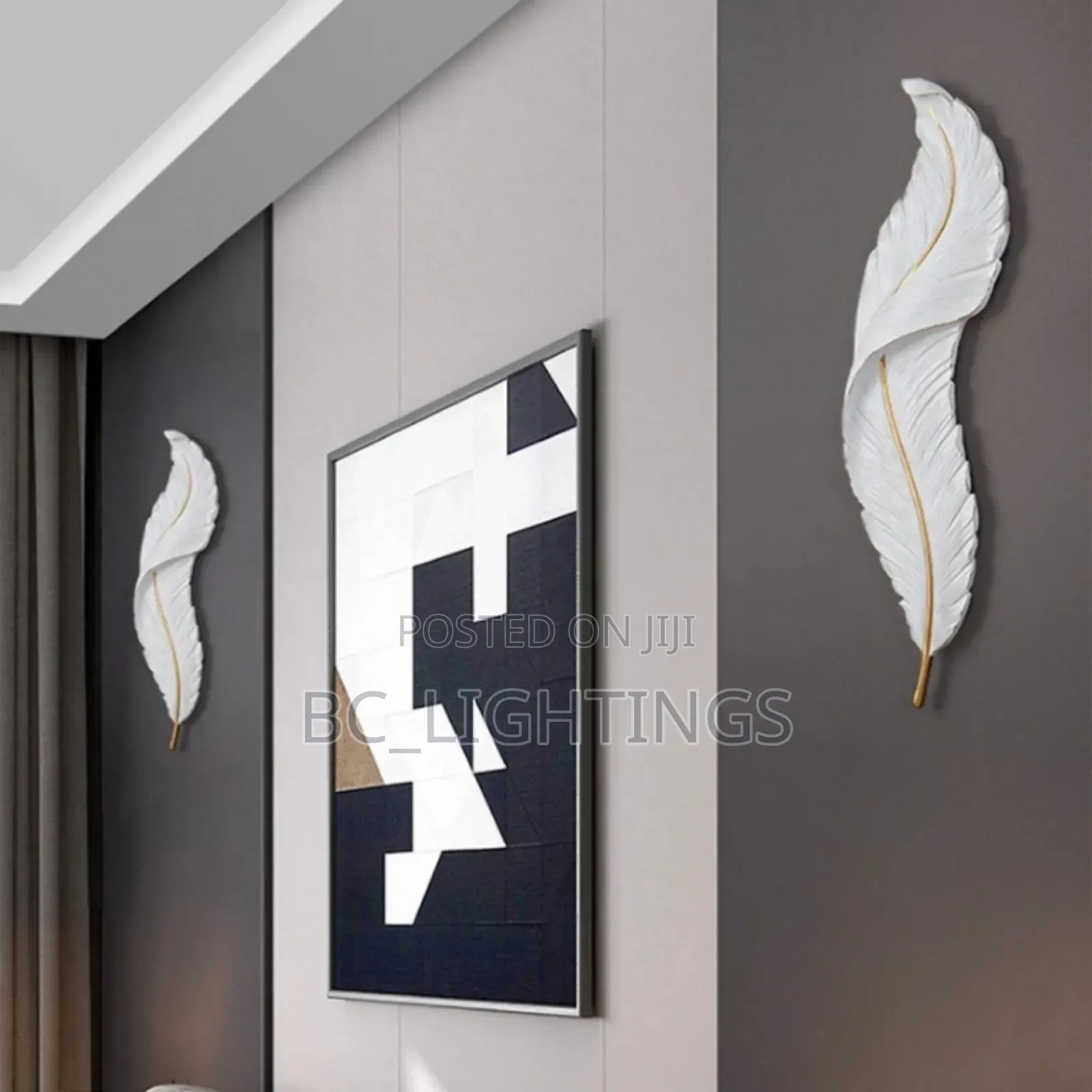 Luxury Led Feather Wall Light