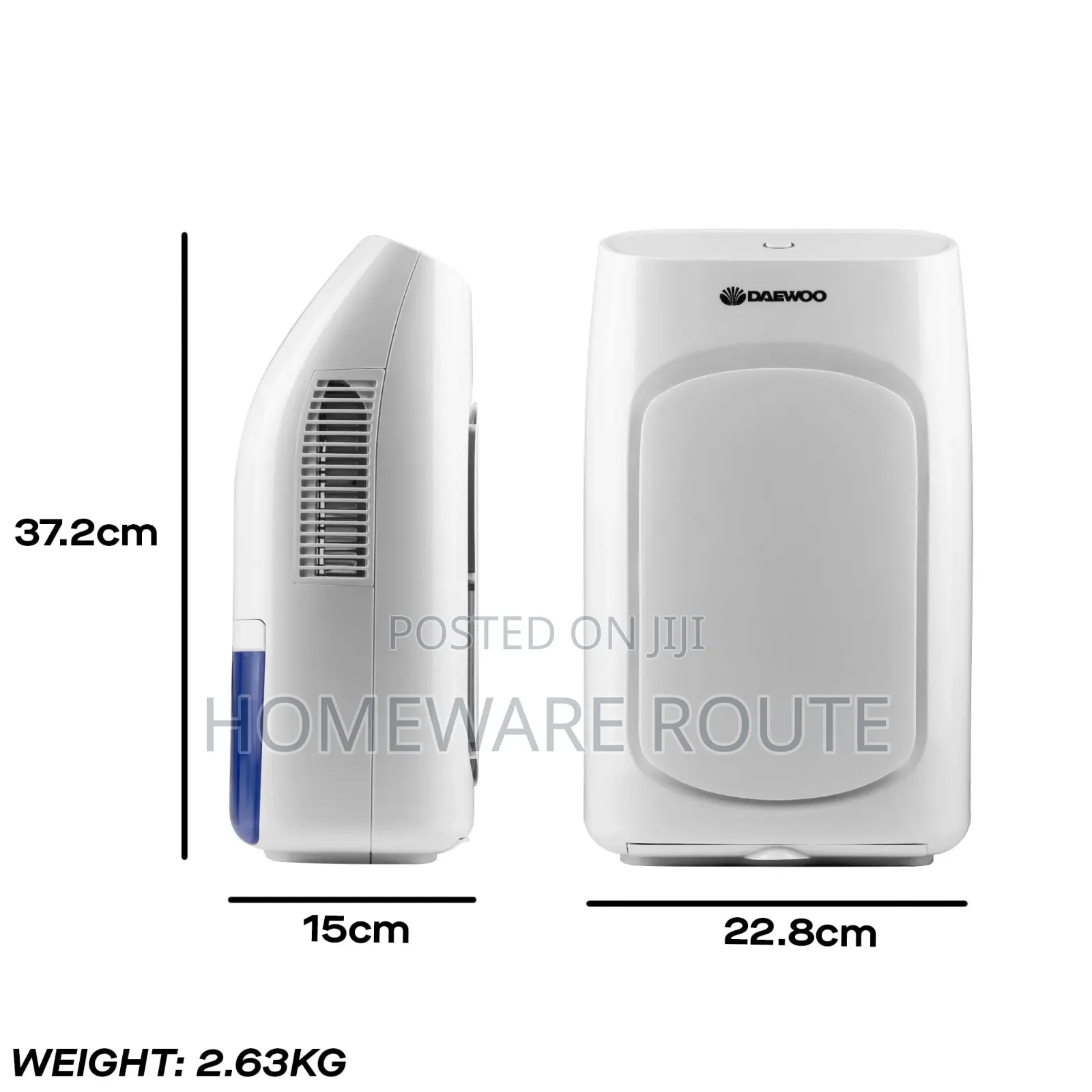 Daewoo 2litre Portable Dehumidifier