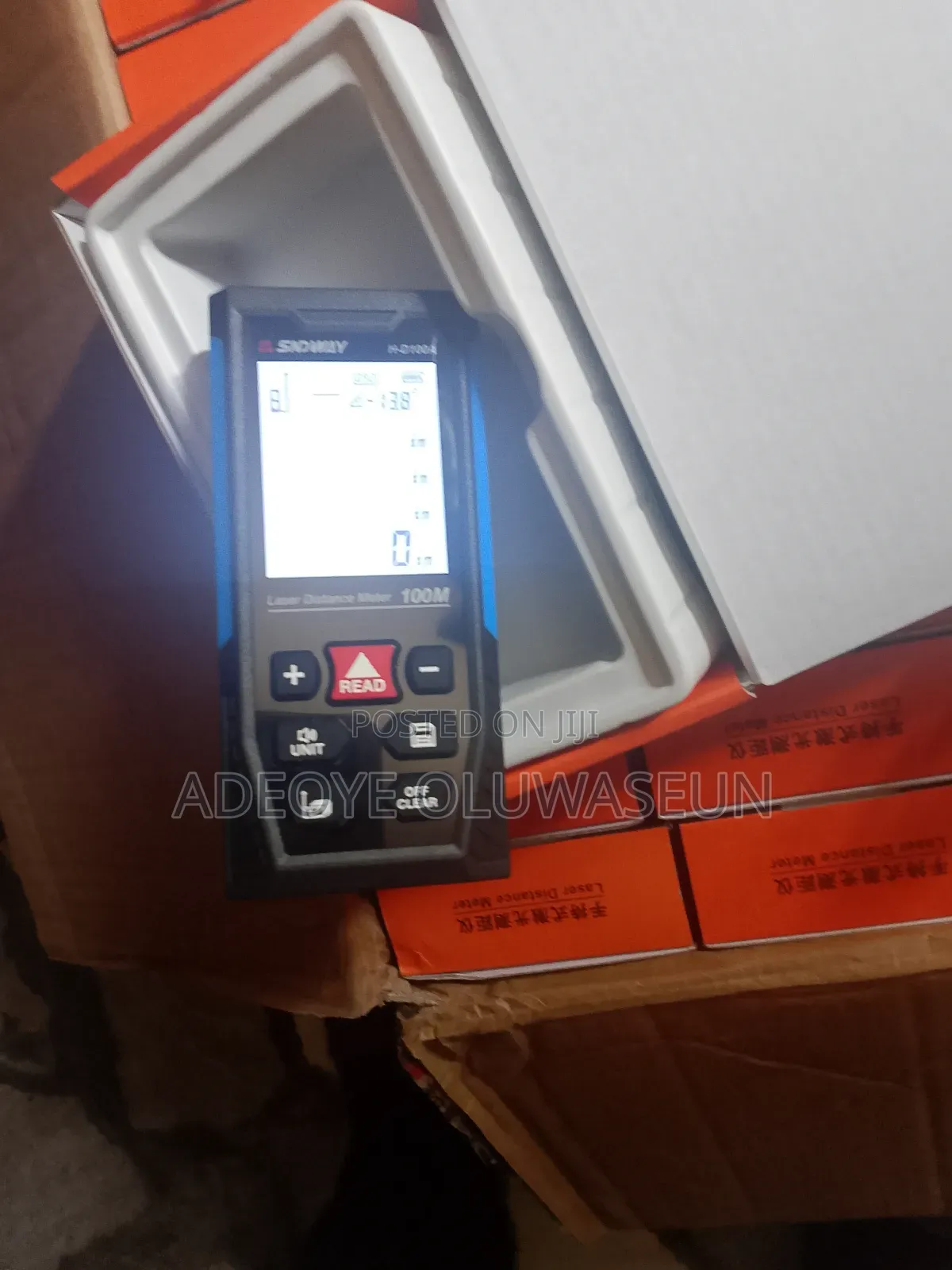 Rechargeable 100m Sndway Laser Tape