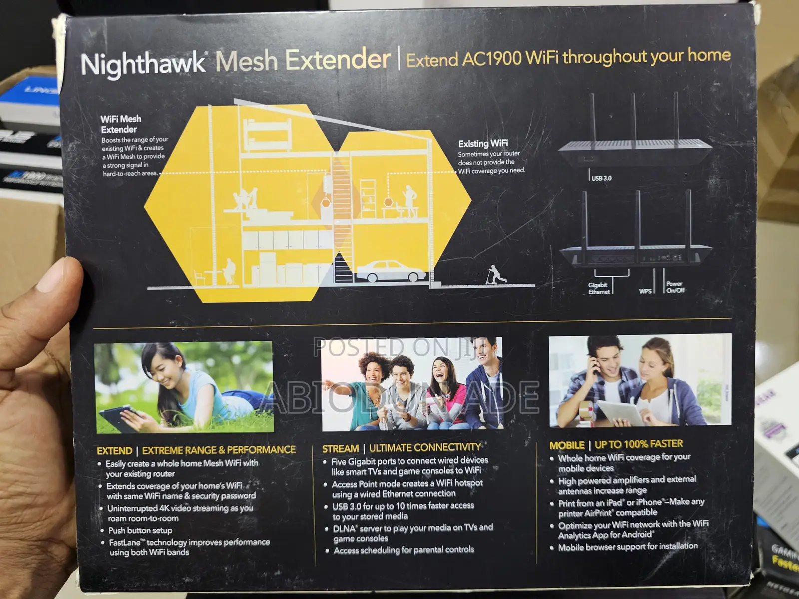 Netgear Nighthawk Ac1900 Wifi Mesh Extender (Ex7000)