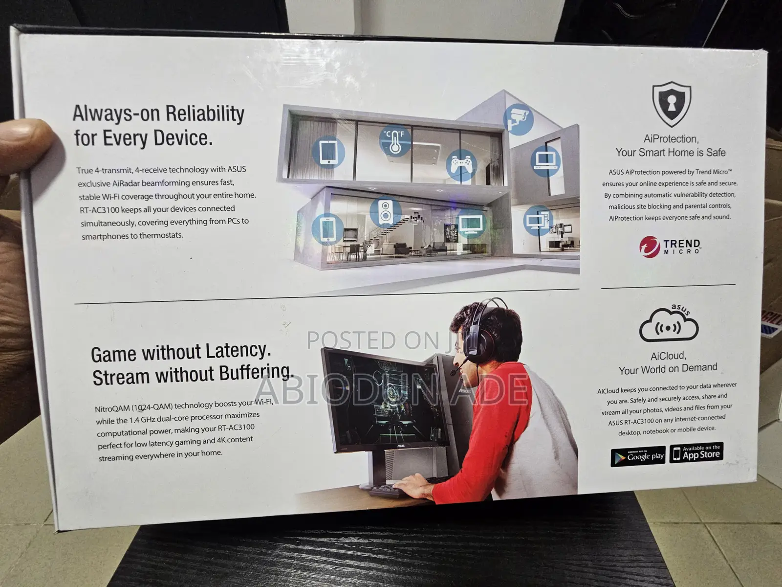 Asus Ac3100 Dual‐Band Smart Wifi Router (Rt‐Ac3100)