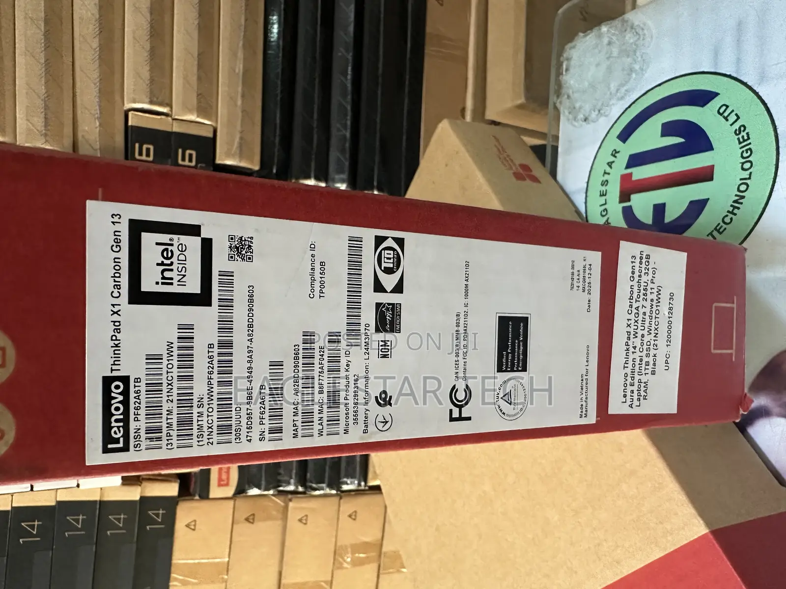 New Laptop Lenovo ThinkPad X1 Carbon 32GB Intel Core Ultra 7 SSD 1T
