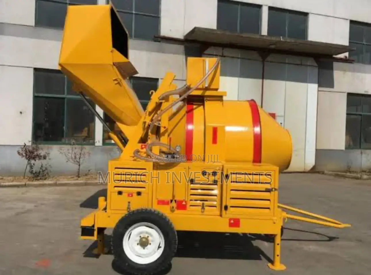 Self-Loader Reverse Drum Concrete Mixer – 750l Capacity