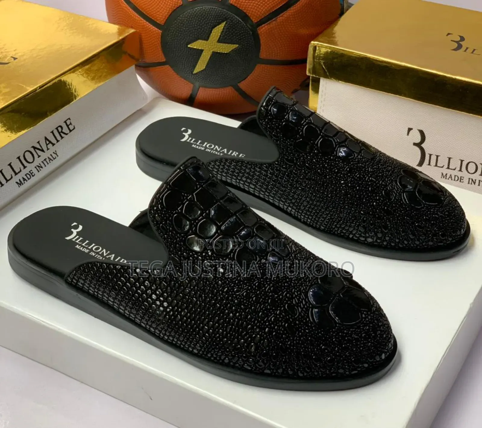 High Quality Billionaire Men's Half Shoes