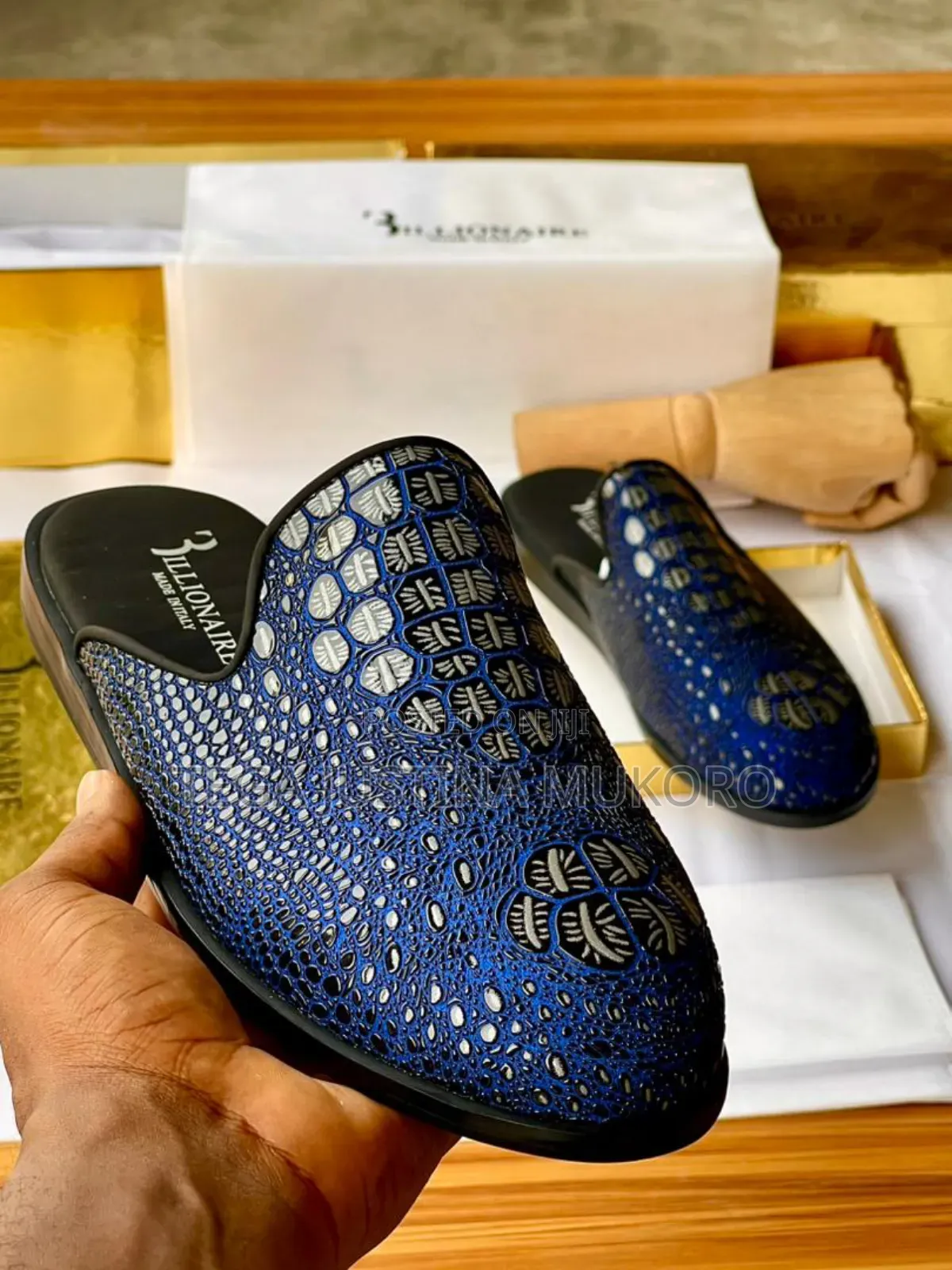 High Quality Billionaire Men's Half Shoes