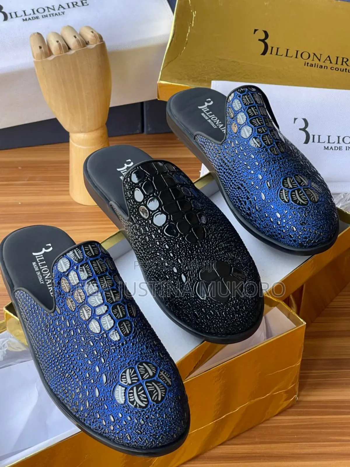 High Quality Billionaire Men's Half Shoes