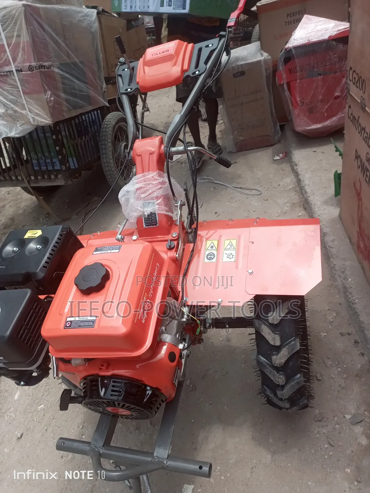 Petrol-Powered Garden Tiller Machine, a 13hp Model,