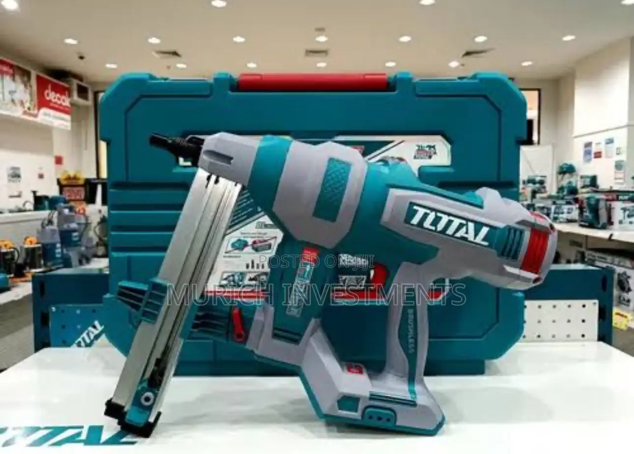 Total Tools 20v Cordless Concrete Nailer 40mm + 2batteries and Charger