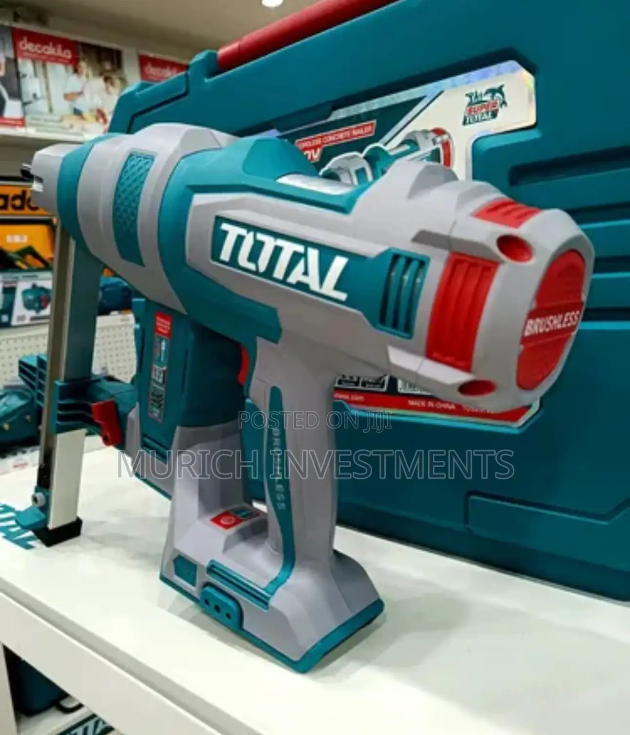 Total Tools 20v Cordless Concrete Nailer 40mm + 2batteries and Charger