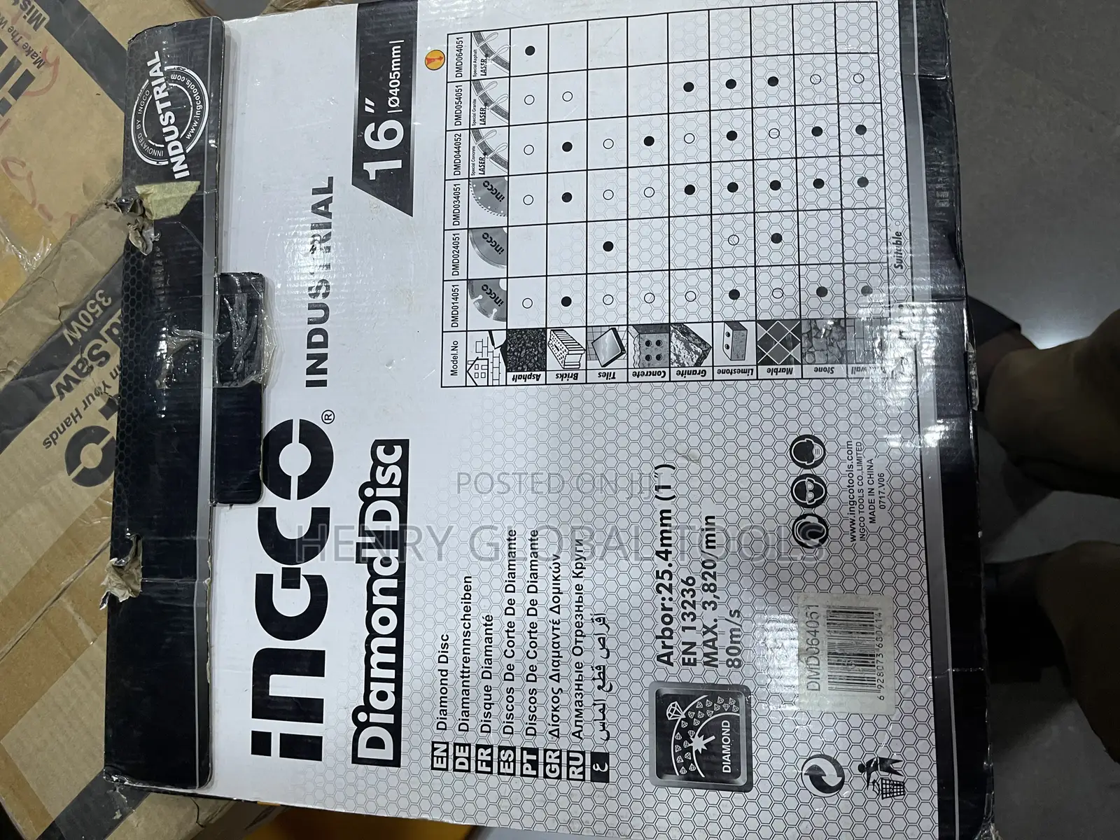 16” Ingco Concrete Cutting Disc
