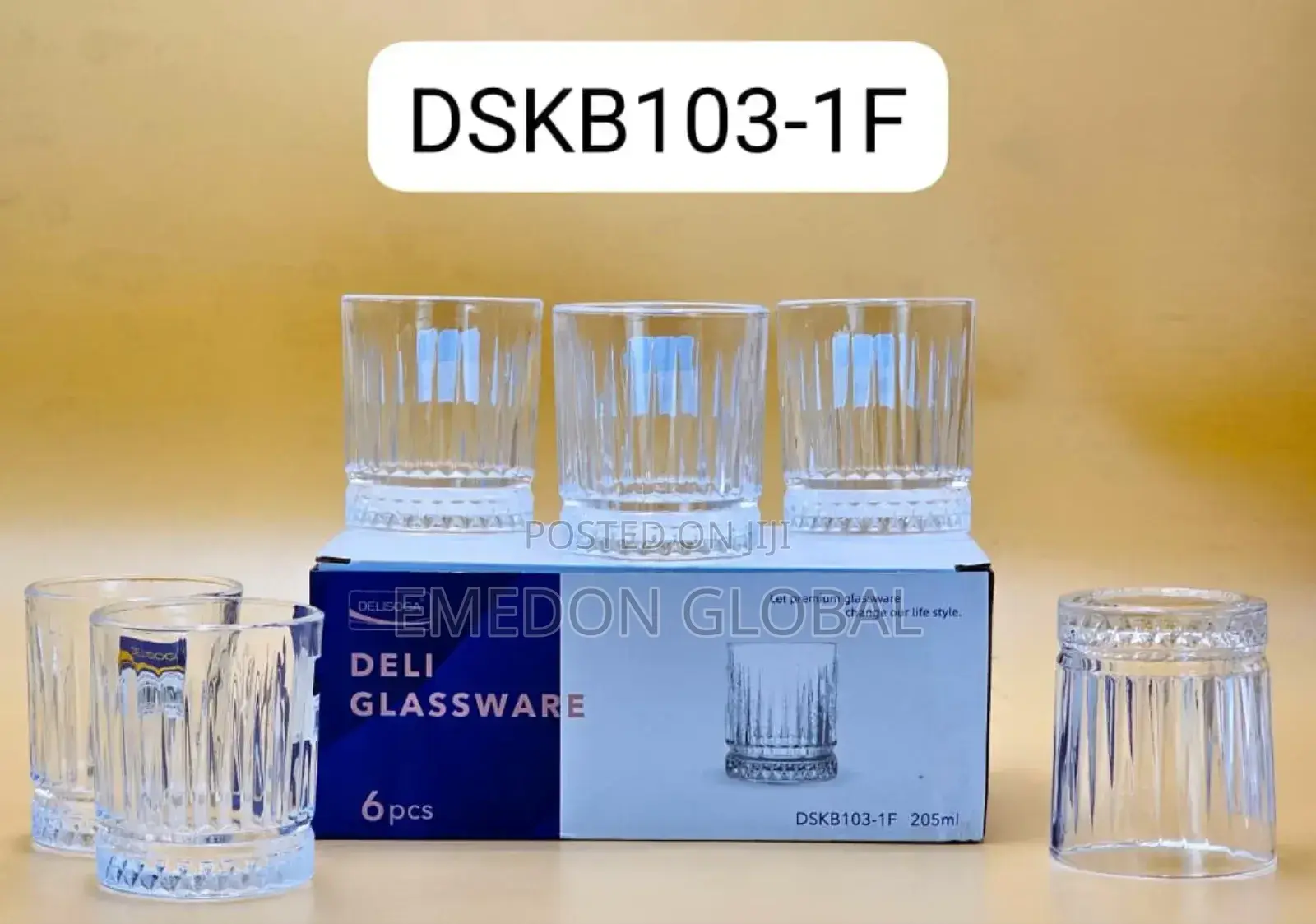 Whiskey or Cocktail Glass Set. 6pcs