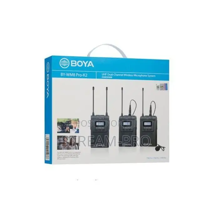 Boya By Wm8 Pro- Uhf Dual Channel Wireless Microphone