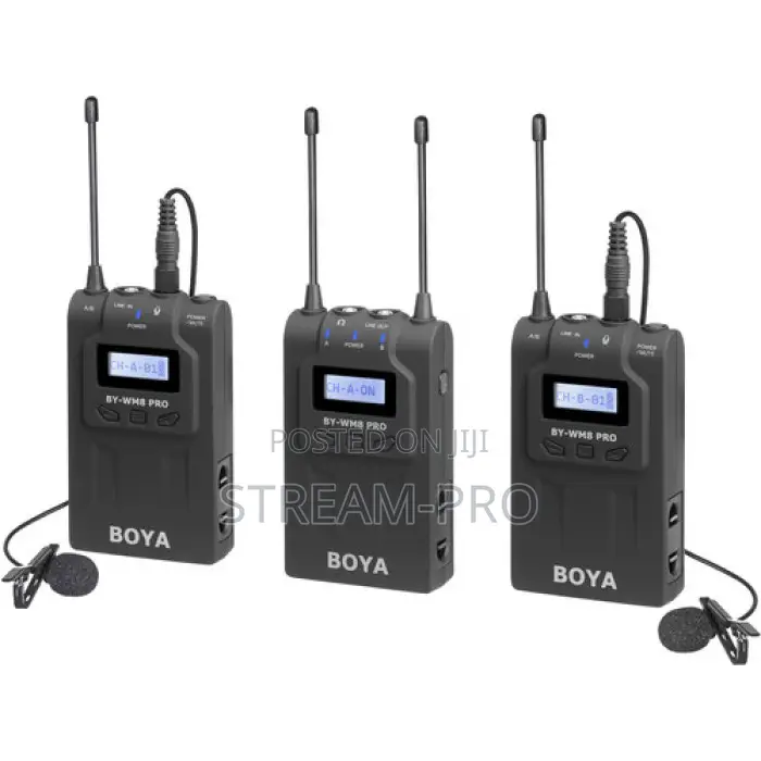 Boya By Wm8 Pro- Uhf Dual Channel Wireless Microphone