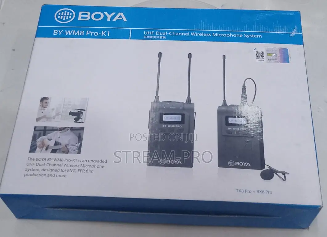 Boya By-wm8 Pro- Uhf Wireless Microphone