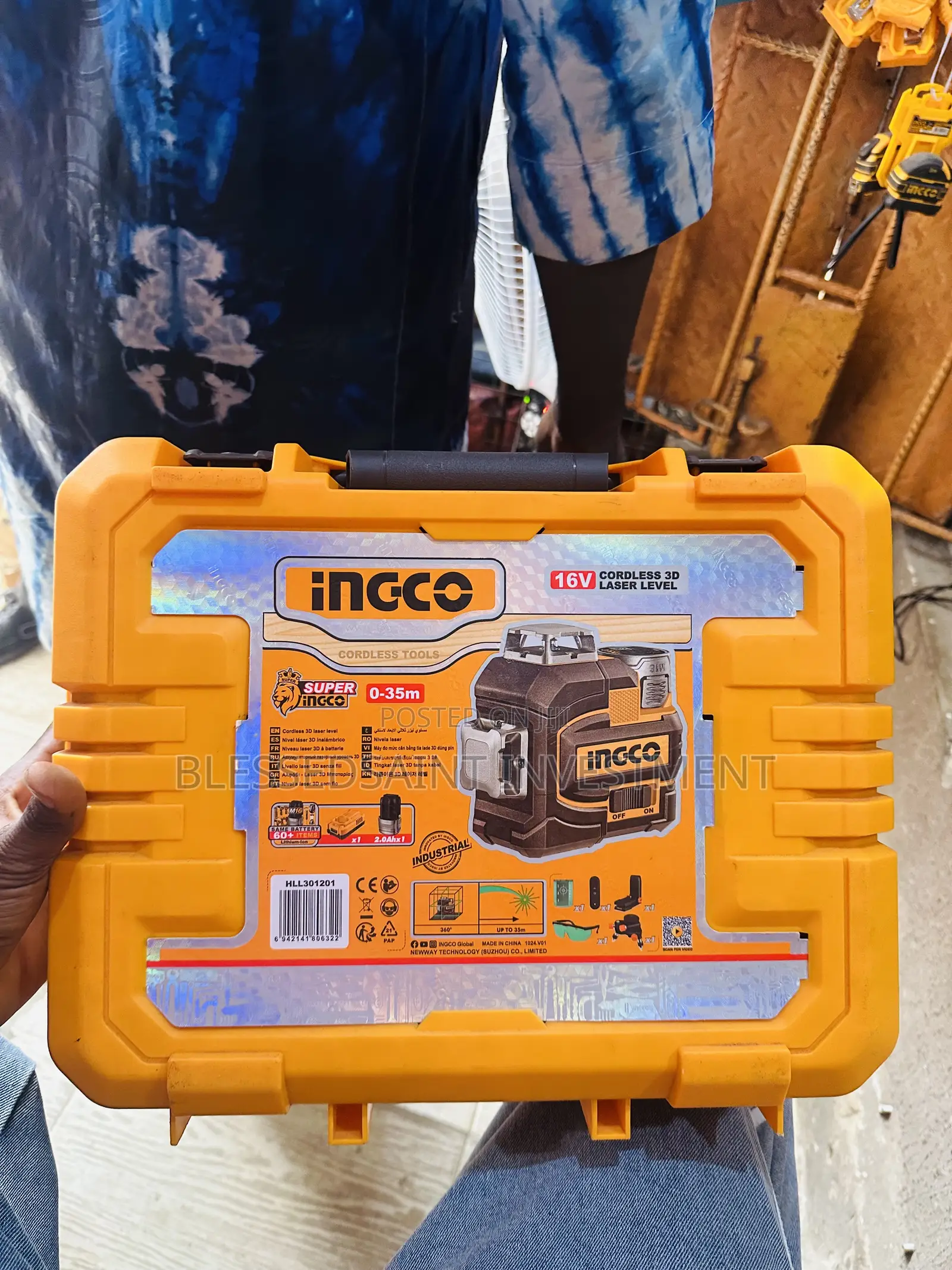 Ingco 12lines Laser Level 3hd Green Light