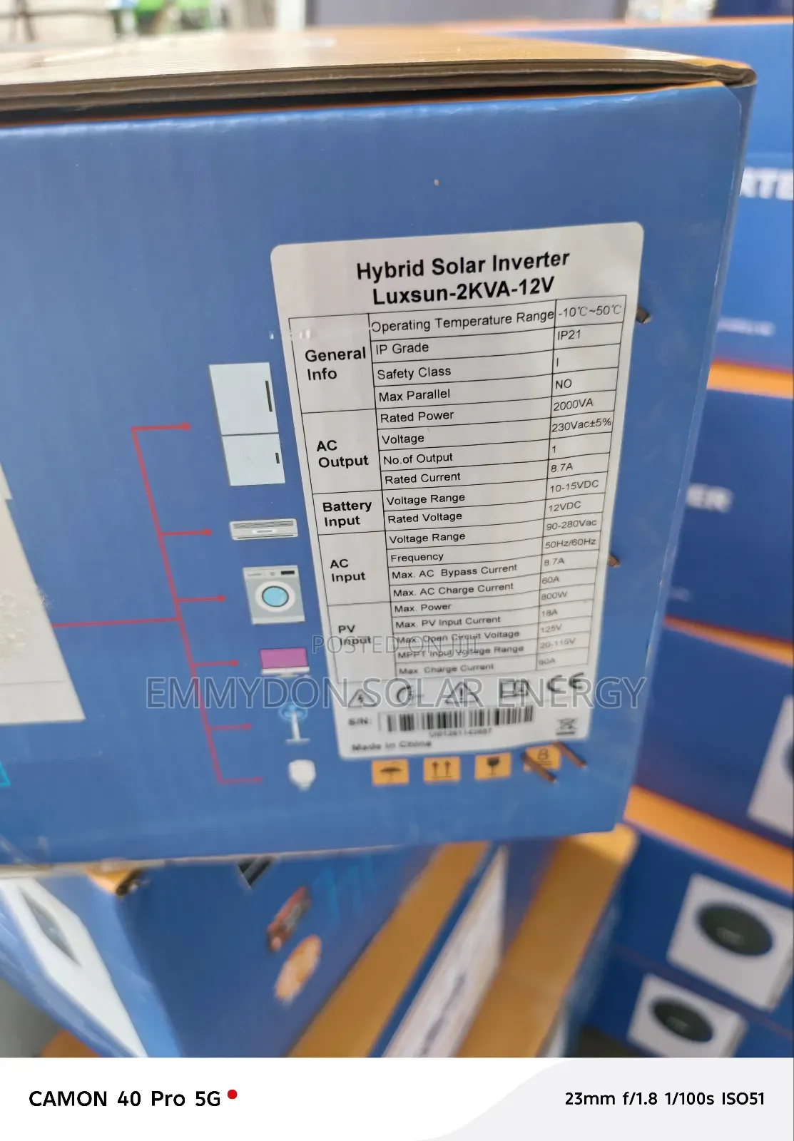 Luxsun Inverter 2kva 12v Hybrid