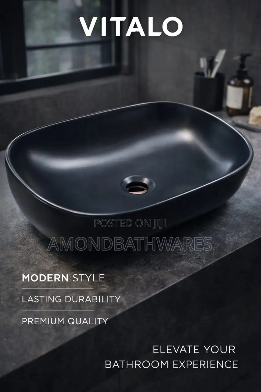 Matt Black Countertop Basin