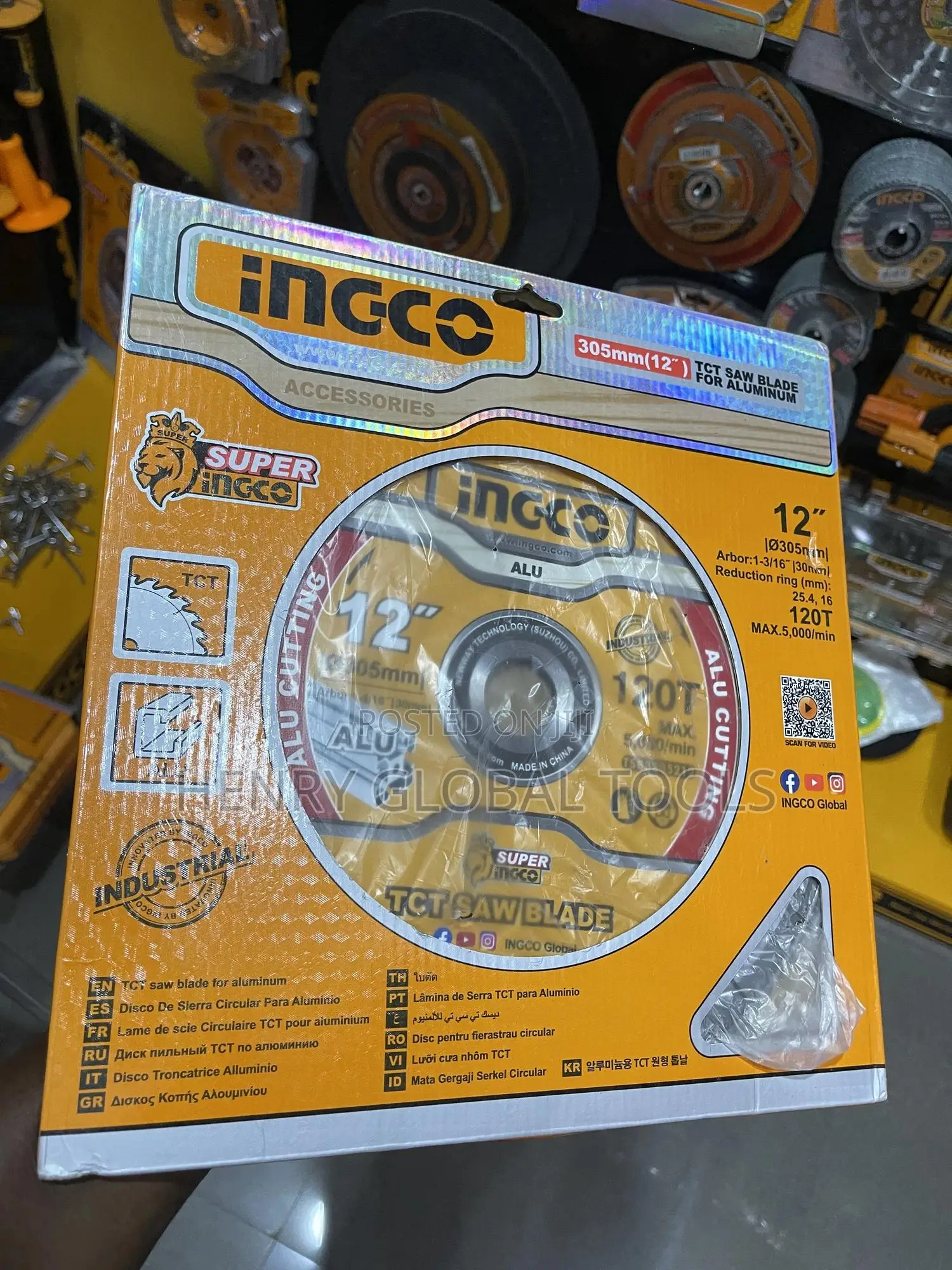 12” Ingco TCT Circular Wood Saw Blades