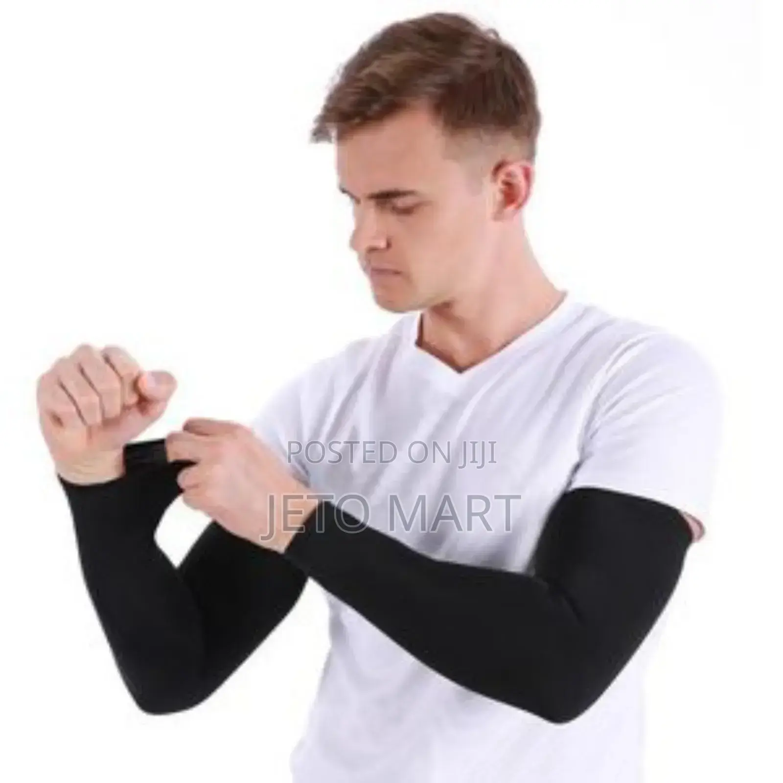 Ice Sleeve Compression Arm Sleeve Unisex-Black