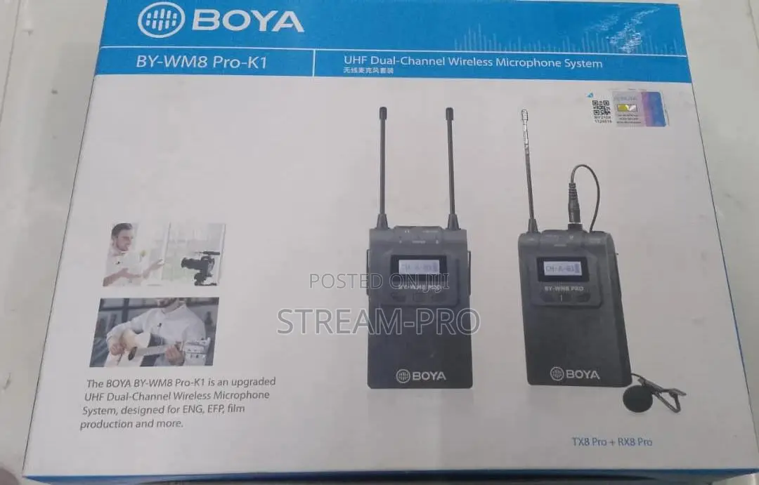 Boya By-wm8 Pro- Uhf Wireless Microphone