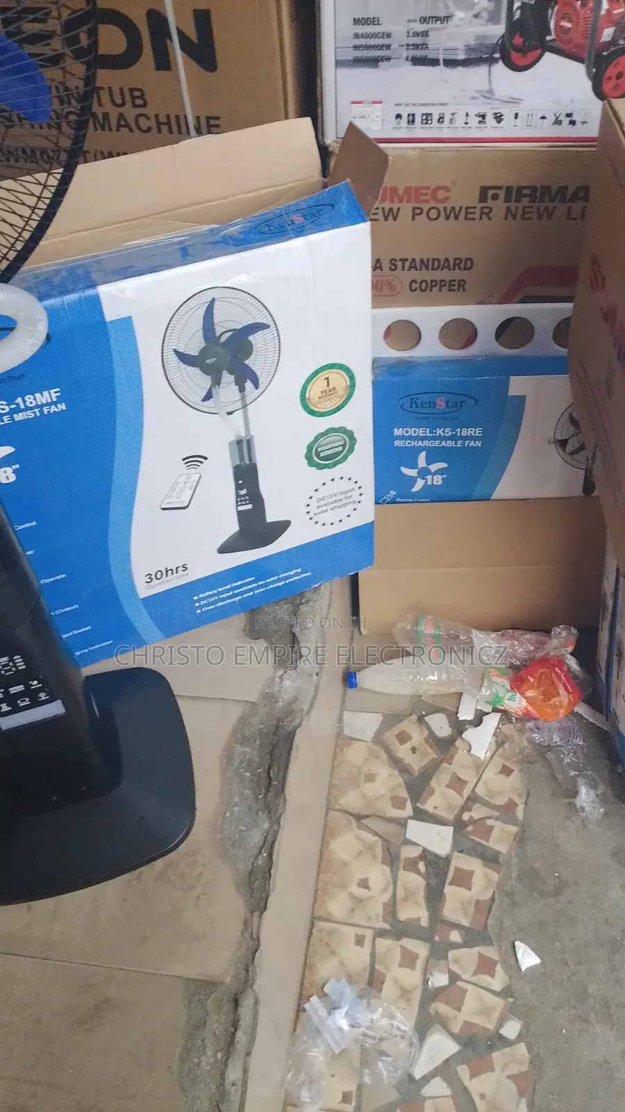 Kenstar Rechargeable Fan With Water
