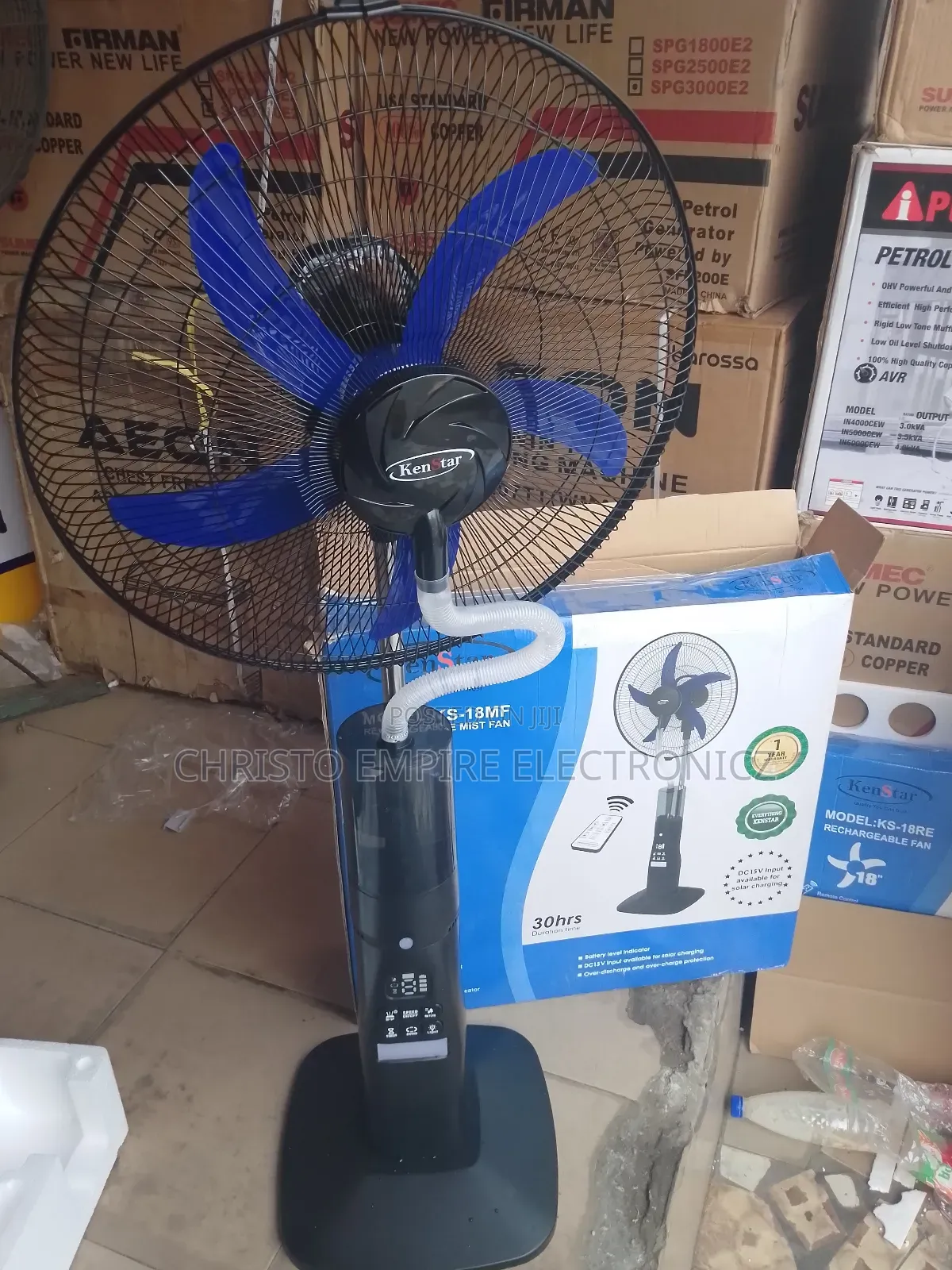 Kenstar Rechargeable Fan With Water