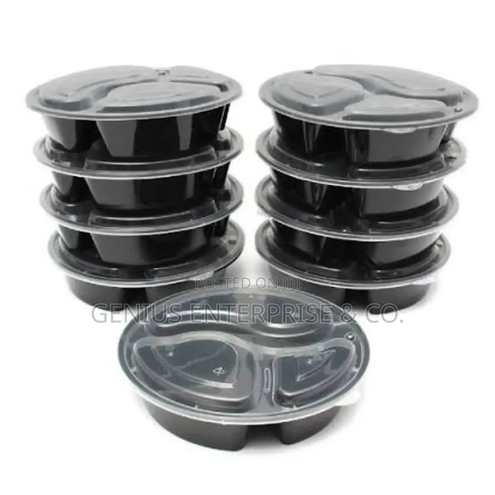 Freezable Microwaveable 3 Compartment Plates (1pack)