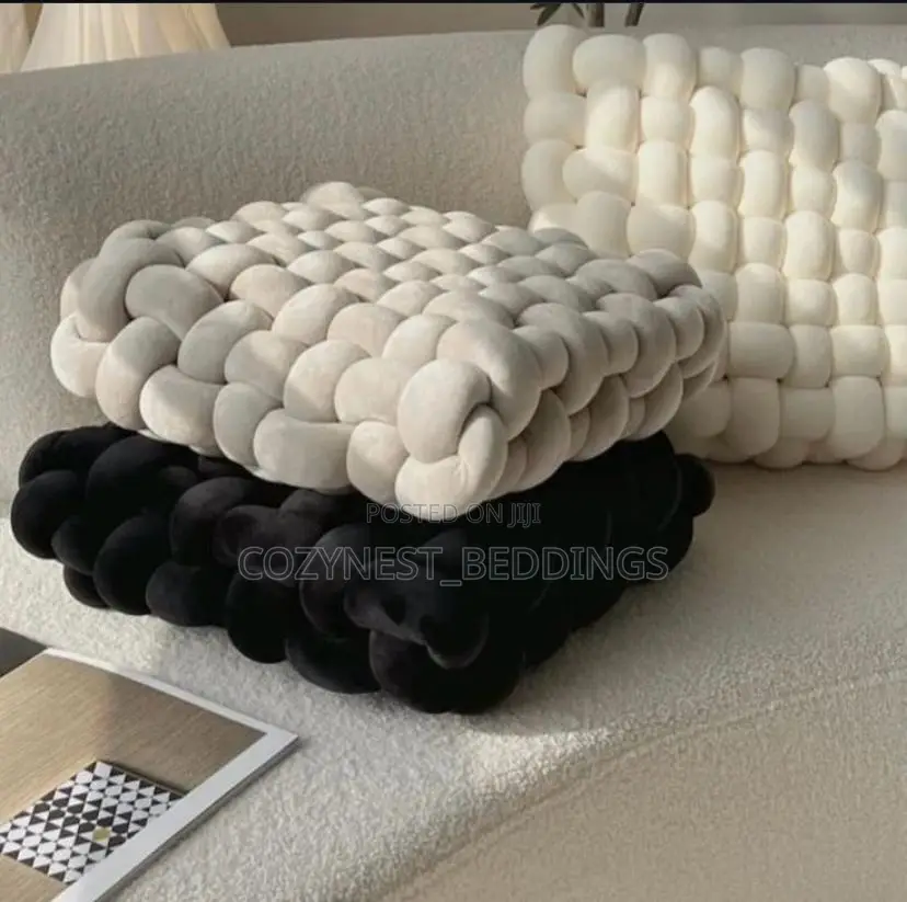 Velvet Square Knotted Throw Pillows (Available in Any Color)