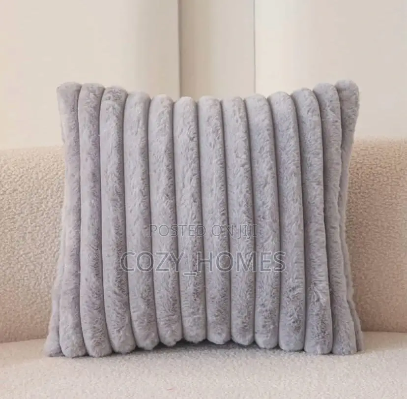 Fluffy Plush Throw Pillow (Available in Any Color of Your Choice )