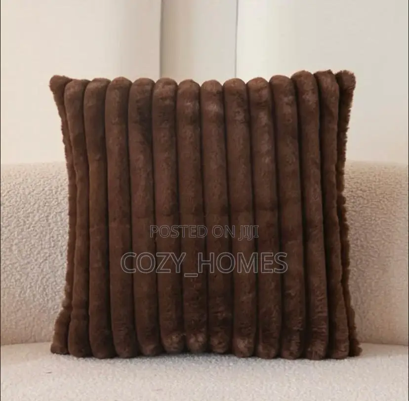 Fluffy Plush Throw Pillow (Available in Any Color of Your Choice )