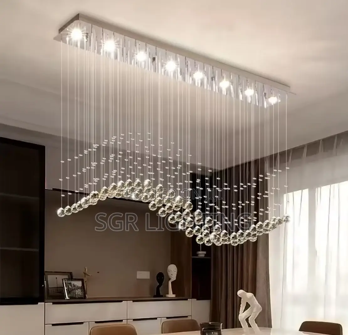 Dining Room Chandeliers and Stone Glass Led Pendant Lights