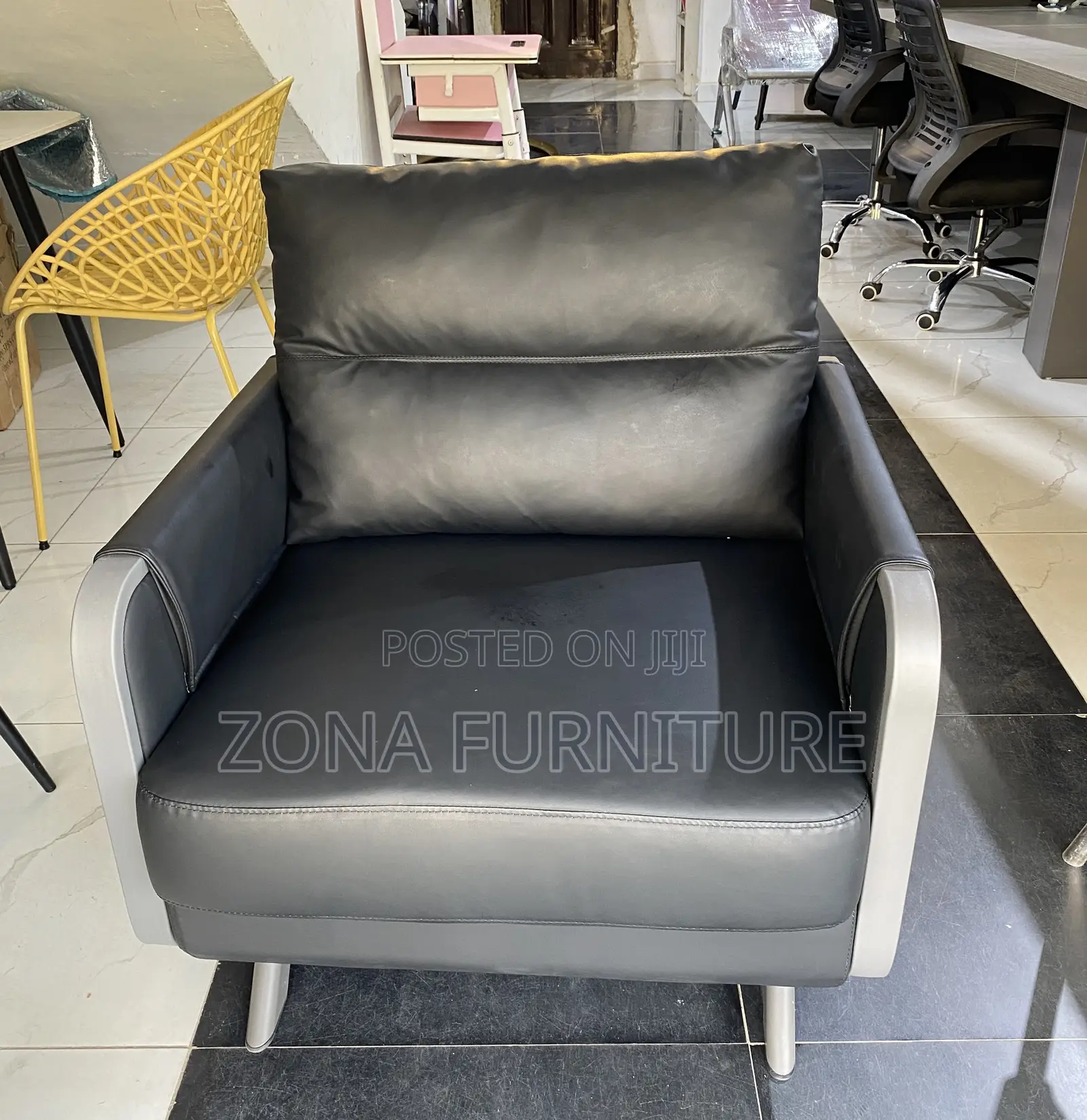 New Model Turkish Single Office and Home Mini Fiber Sofa