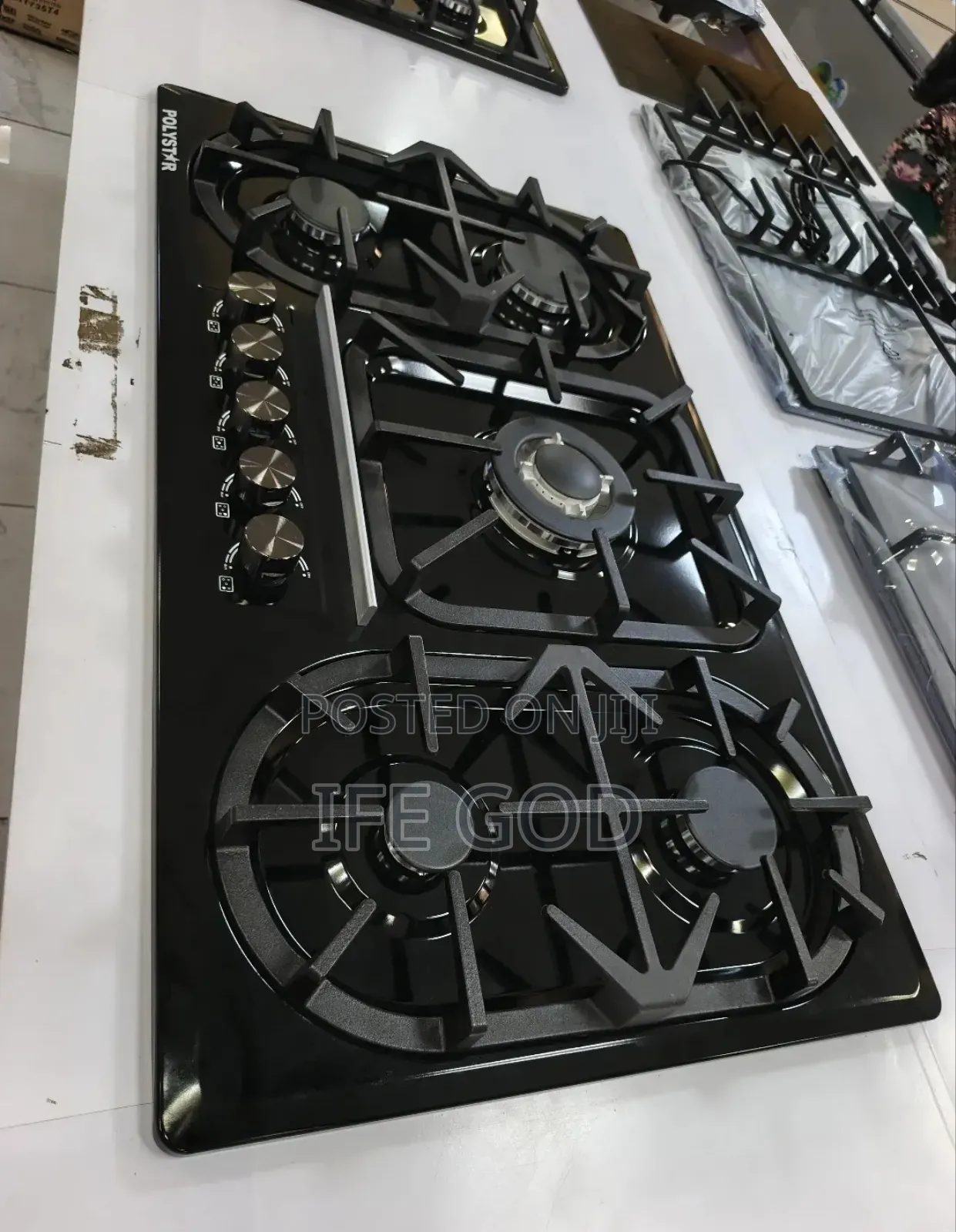 Original Quality Polystar Built-in Premium Luxury 5 Burners Gas Cooker