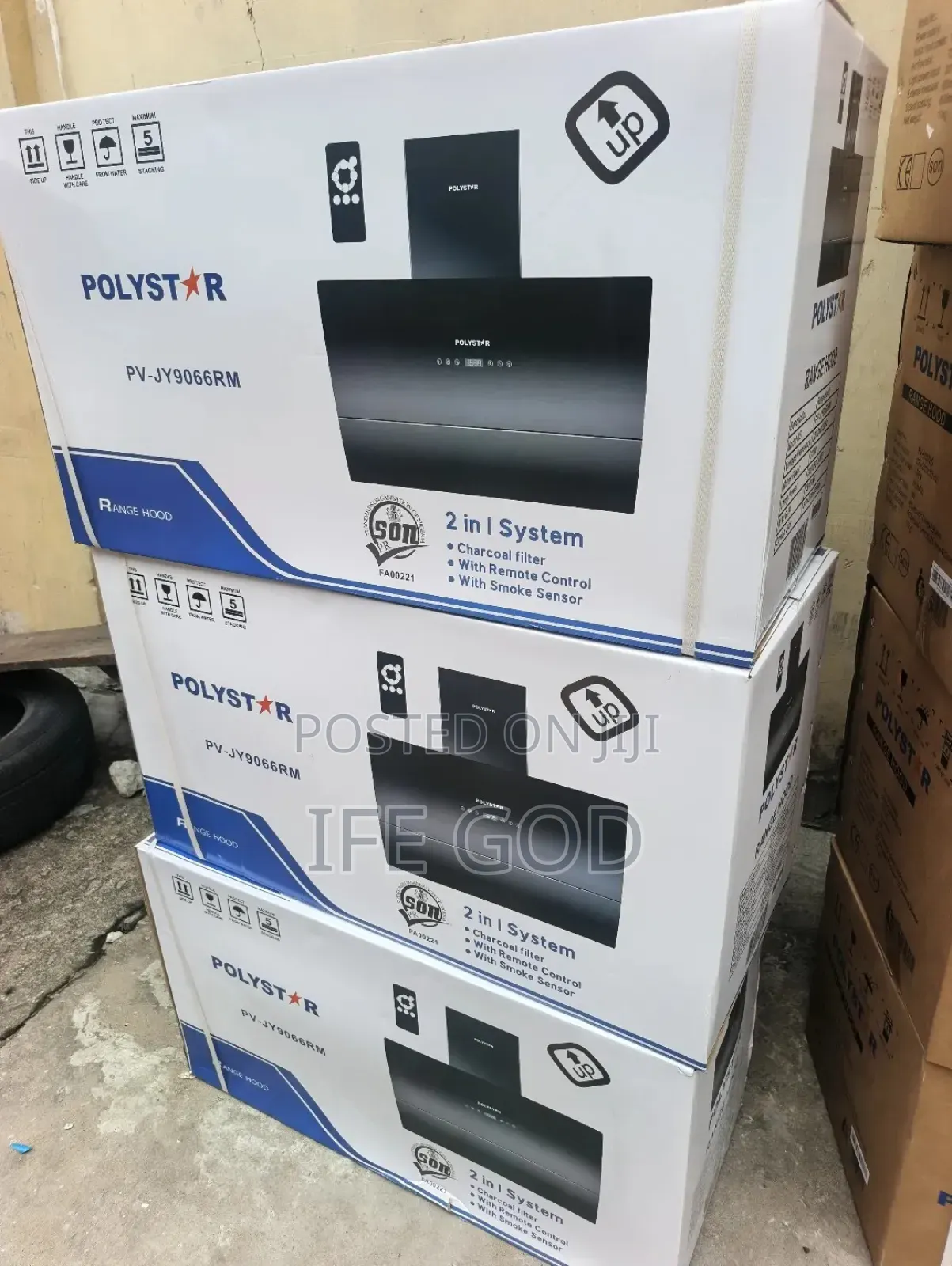 Original Polystar Plasma Digital Automatic Remote Heat Extractor 90cm