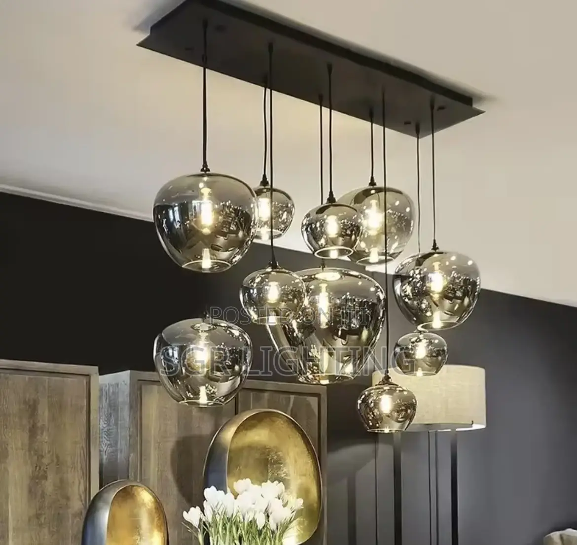 Glass Modern Home Decor Led Lights Pendant and Chandeliers