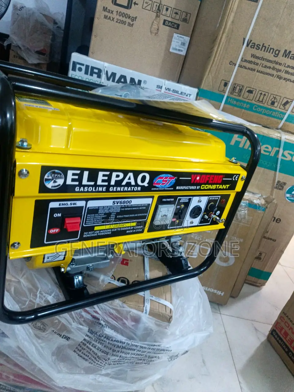 4.5kva Generator Unit Elepaq Sv6800