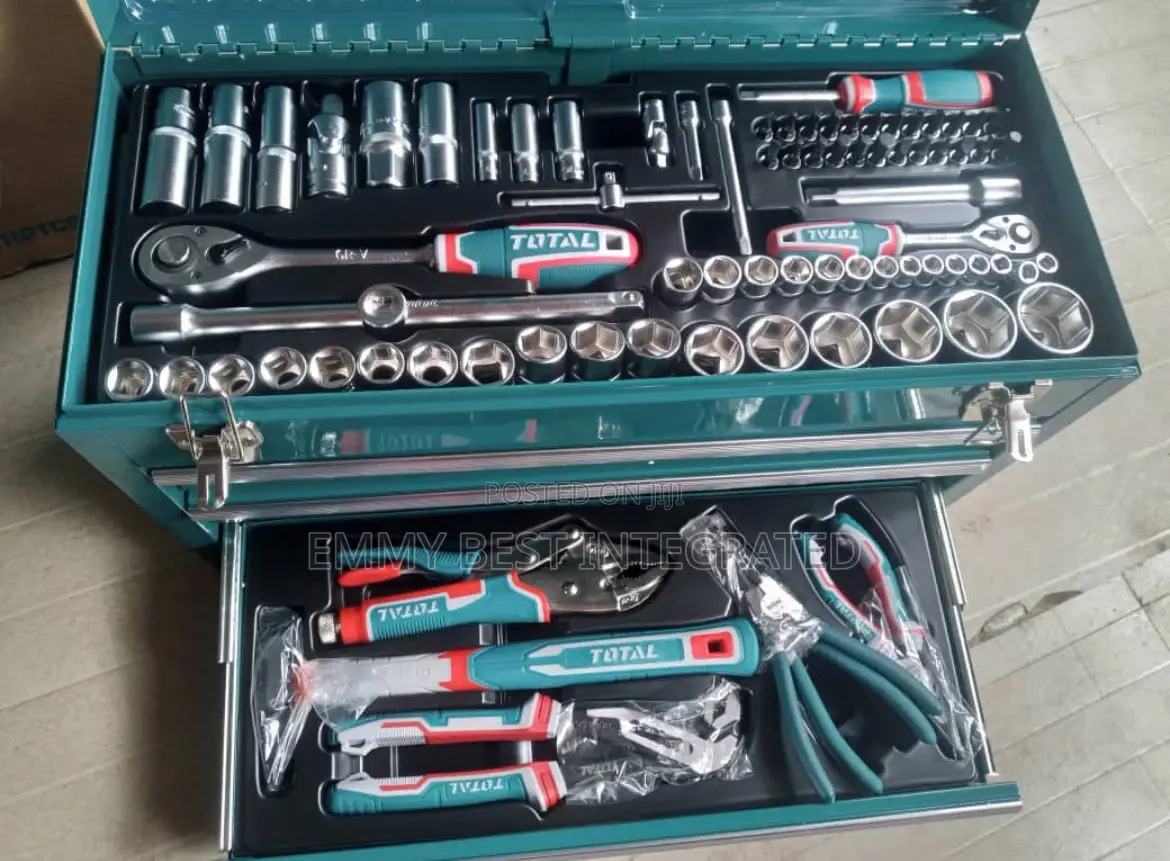 Total 97-piece Industrial Tool Chest Set.