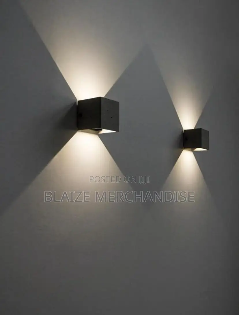 Modern Led Cube Up and Down, Sconce Lamp for Bedroom Living Room