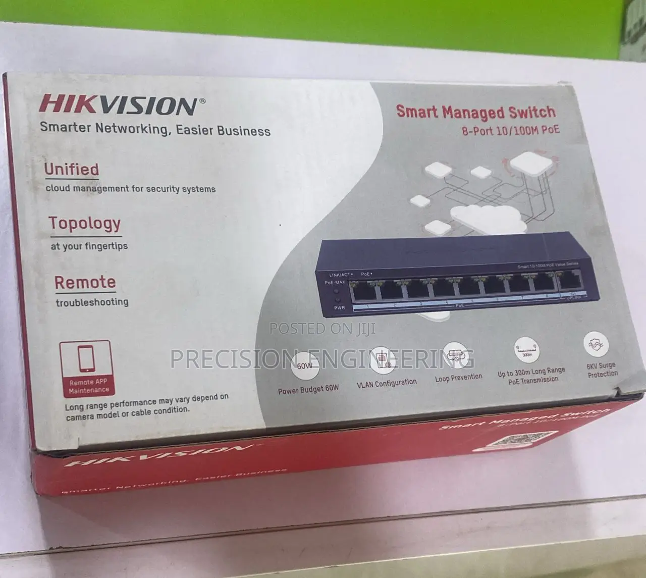 Hikvision Ds-3e1309p-ei/M 8 Port Fast Ethernet Smart Poe Switch