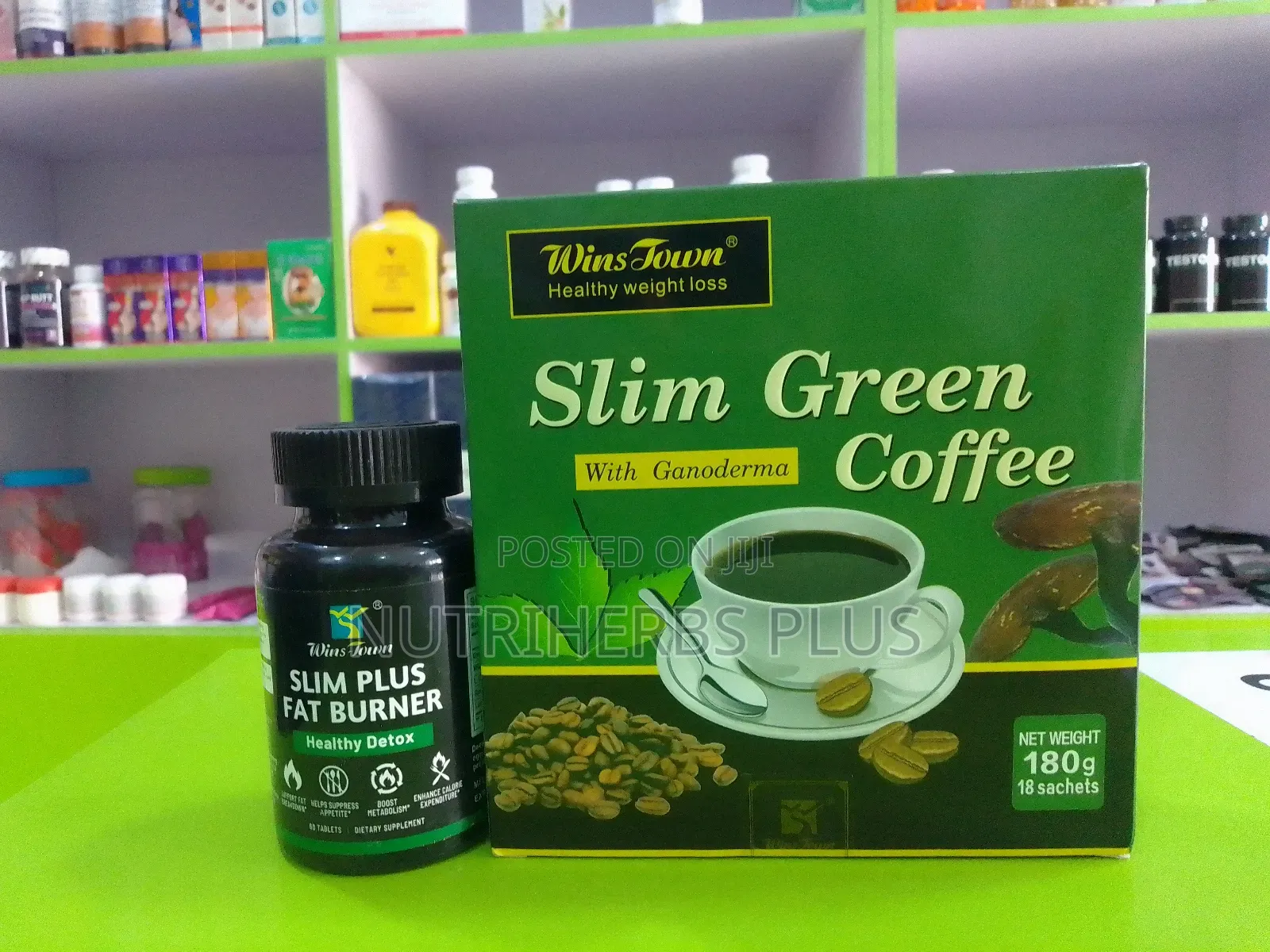 Slim Green Coffee+ Slim Plus Fat Burner Capsules: For Weight Loss
