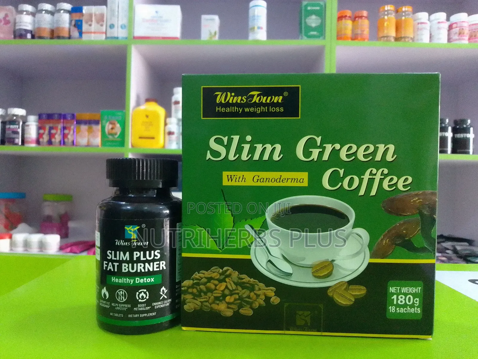 Slim Green Coffee+ Slim Plus Fat Burner Capsules: For Weight Loss