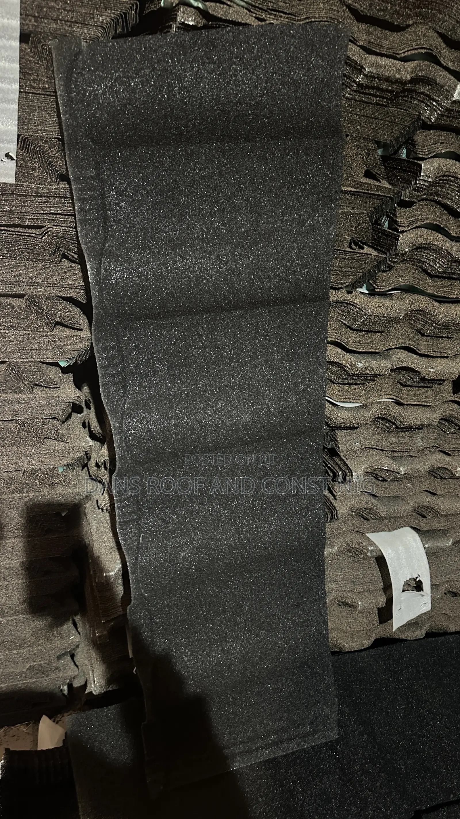 Plain Black Romana Step Tiles