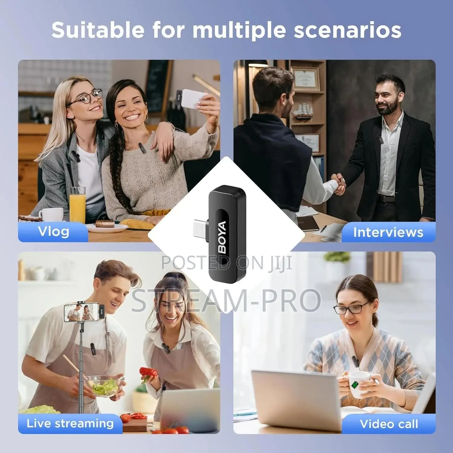 Boya By-v10 Wireless Lavalier Microphone