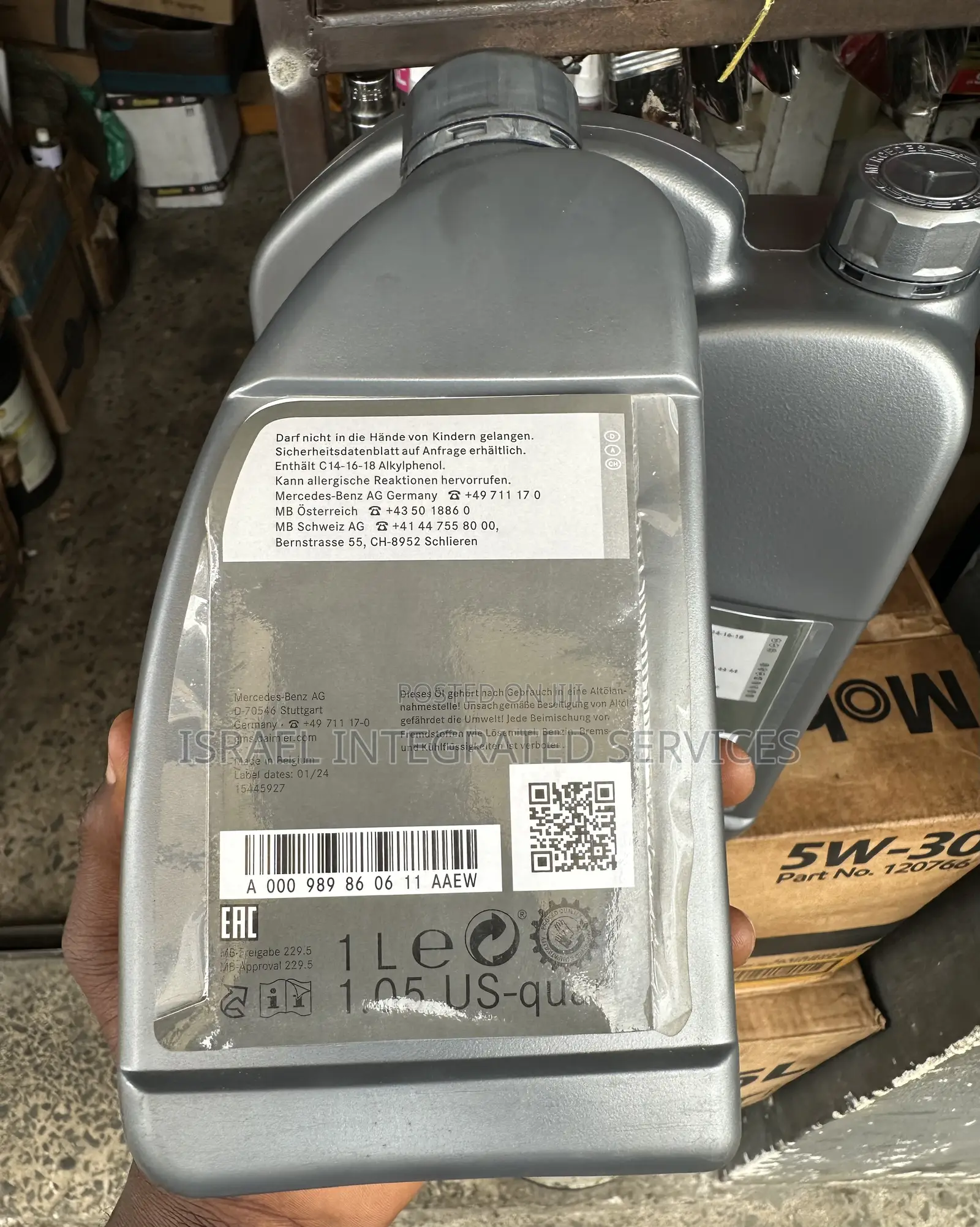 Mercedes Benz Genuine Engine Oil Sae 5w-40 1ltr