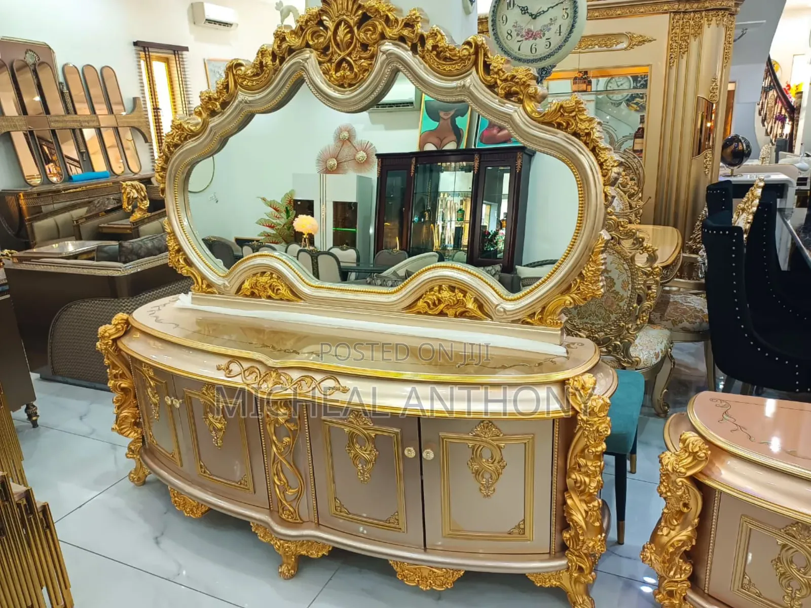 Royal Executive Console Mirror With High Quality