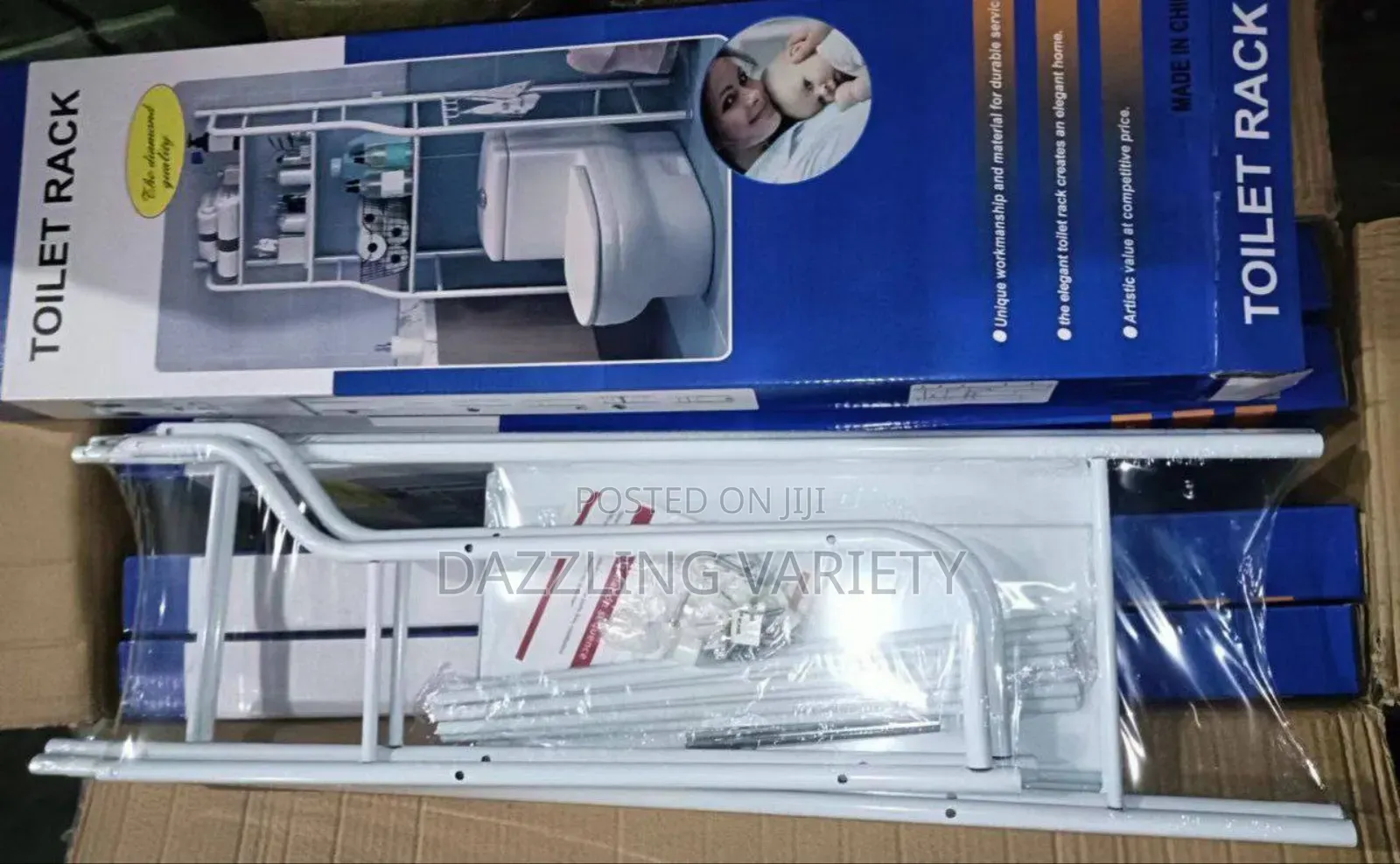 3-Step Toilet and Bathroom Storage Rack/Shelf