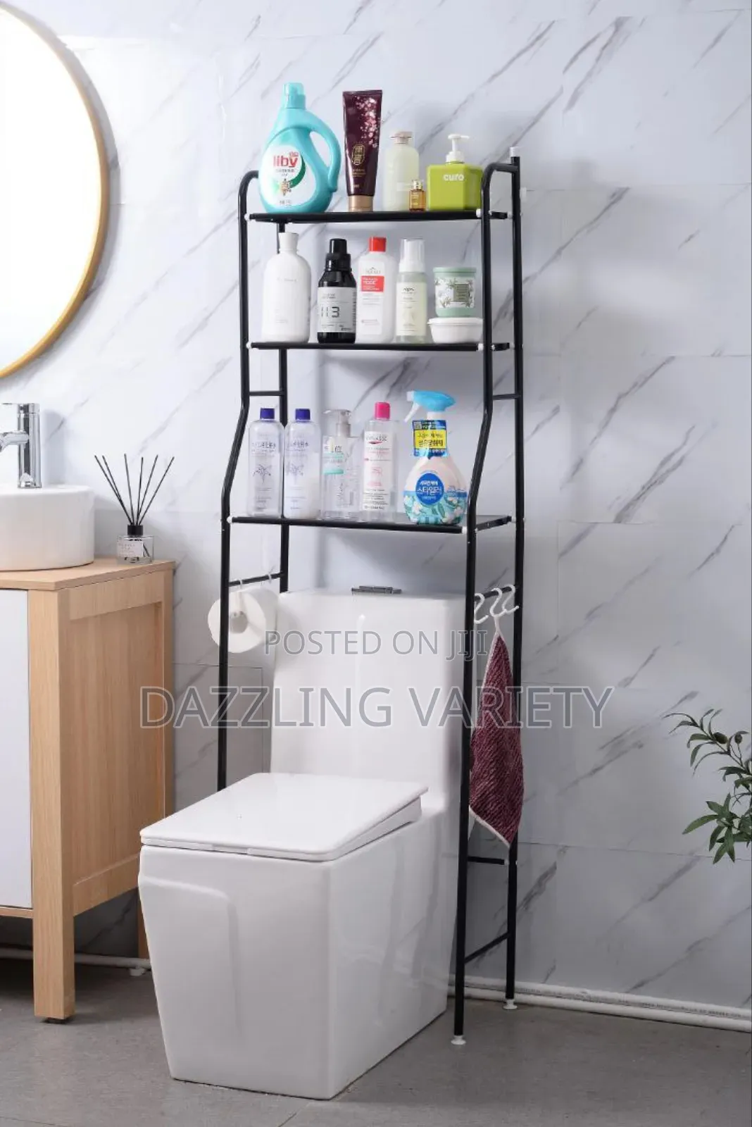 3-Step Toilet and Bathroom Storage Rack/Shelf