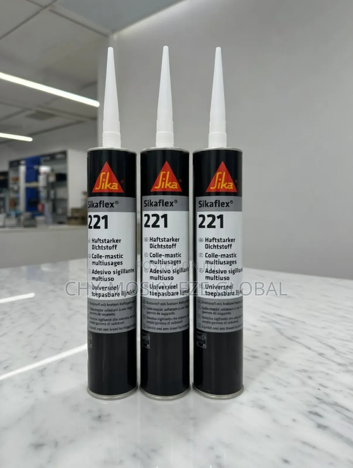Sikaflex 221 Polyurethane Adhesive Sealant (Black/300ml)
