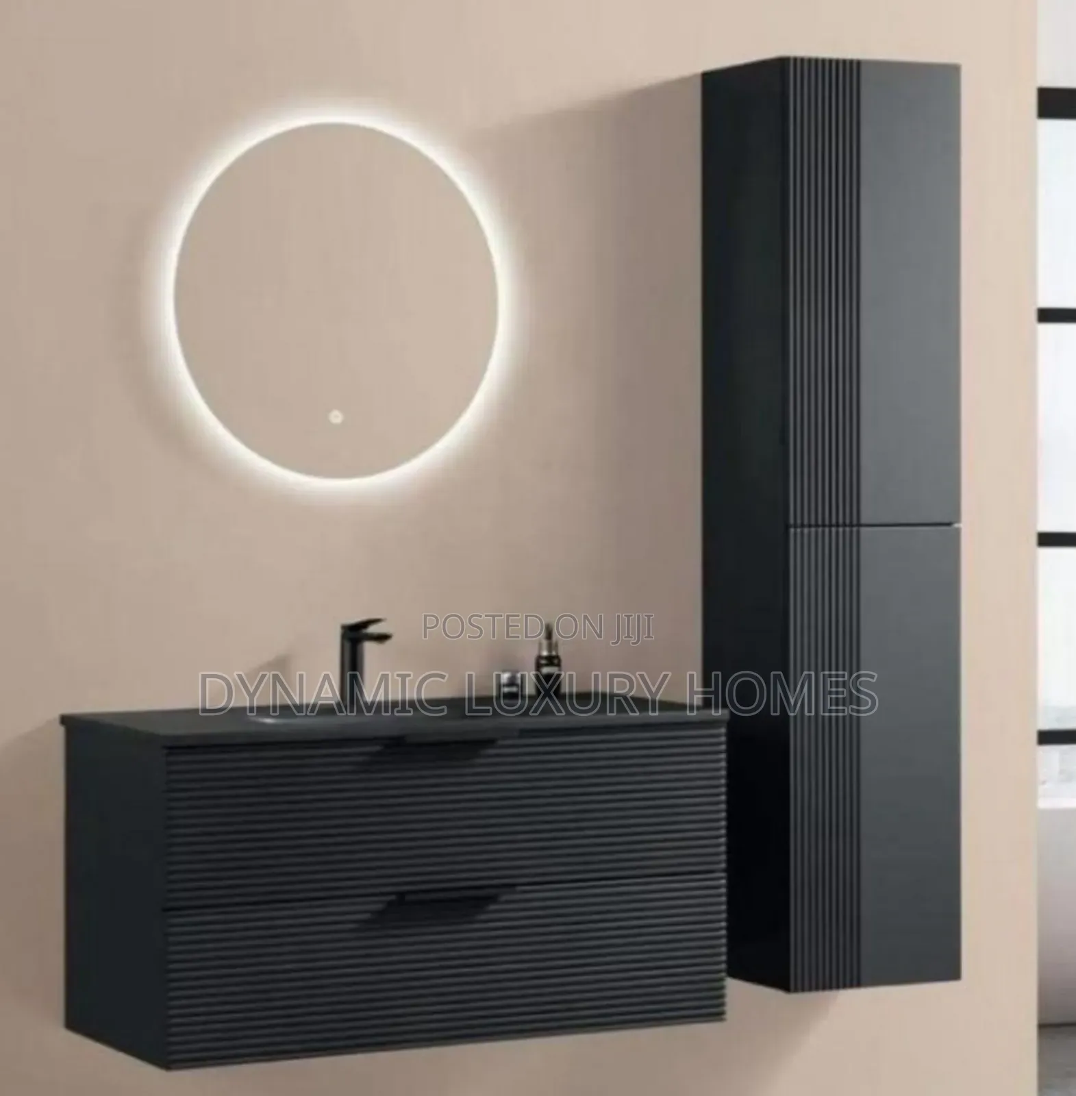 80cm Cabinet Wash Hand Basin With Led Mirror